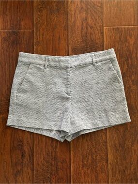 LOFT Light Gray Tweed Bermuda Shorts